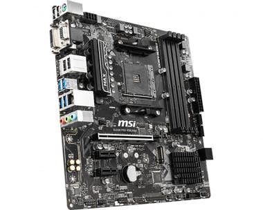 Placa base - MSI, B450M PRO-VDH MAX, Micro ATX, - AMD® B450 chipset, Zócalo AM4, Negro