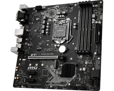 Placa base - MSI, B365M PRO-VDH (911-7C39-001), ATX, Intel B365, LGA 1151 (Zócalo H4), Negro
