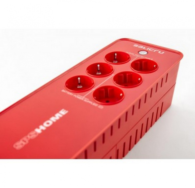 Salicru SPS Home SAI Off-line multibase APFC de 65, Rojo