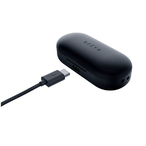 Auriculares gaming - Razer Hammerhead Tue Wireless, Bluetooth® 5.0, Control táctil y por voz, Negro