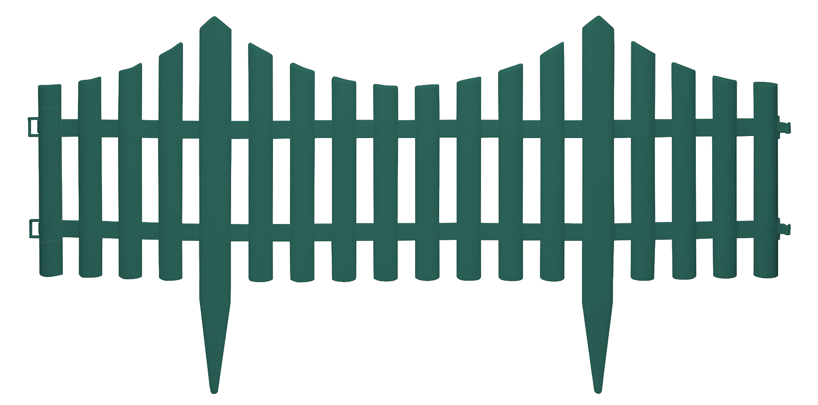 GARDEN OF EDEN 11468K Virágágyás szegély / kerítés, 60 x 23 cm, zöld