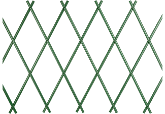 GARDEN OF EDEN 11469D Virágágyás szegély/kerítés, 200 x 100 cm, zöld
