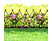 GARDEN OF EDEN 11469D Virágágyás szegély/kerítés, 200 x 100 cm, zöld