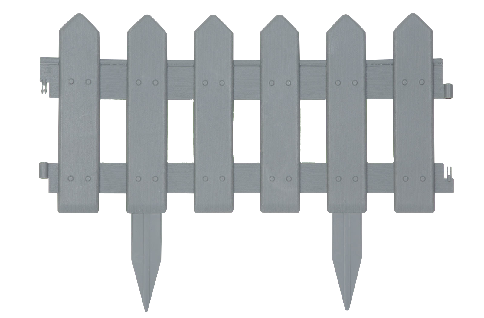 GARDEN OF EDEN 11471B Virágágyás szegély / kerítés, 40,5 x 29,5 cm, szürke