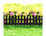 GARDEN OF EDEN 11473B Virágágyás szegély / kerítés, 51 x 30 cm, fekete