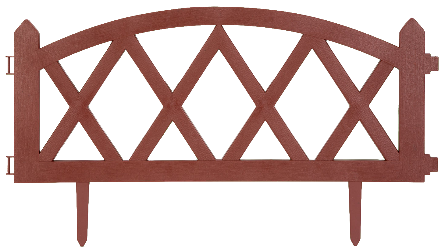 GARDEN OF EDEN 11474B Virágágyás szegély / kerítés, 60 x 24 cm, terrakotta