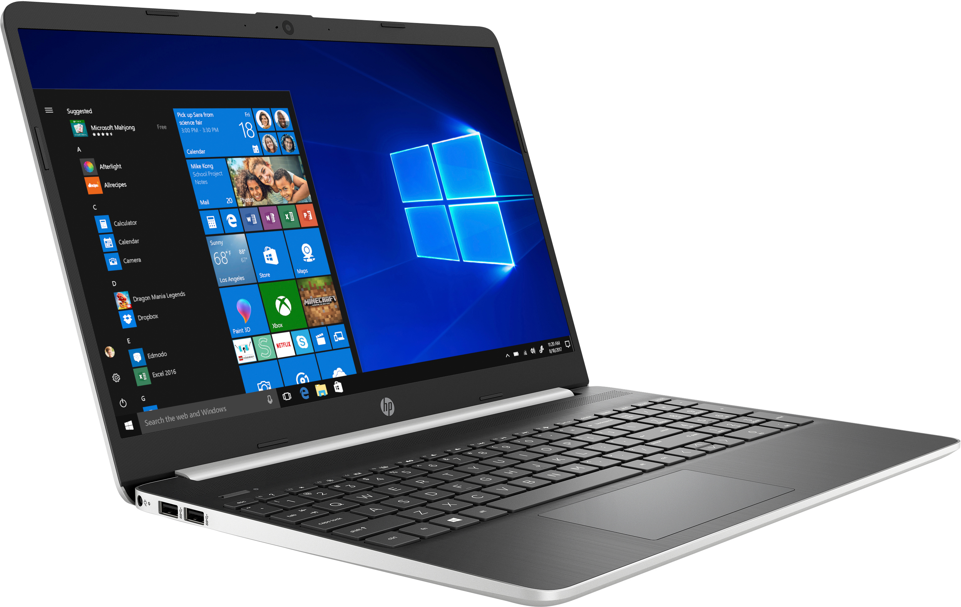HP 15s-fq0310ng - 15,6 Zoll - Intel® Core™ i3 i3-7020U - 8 GB - 256 GB - Intel® HD 620 - Windows 10 Home S-Modus (32 Bit)