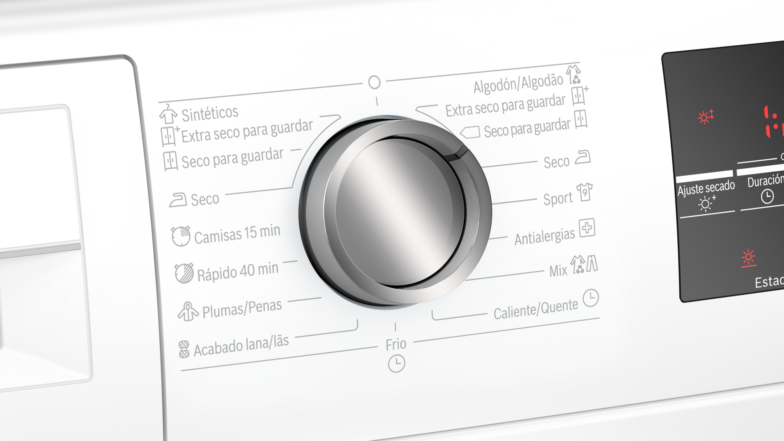 Secadora - Bosch WTG86260ES, 8 kg, Independiente, Blanco