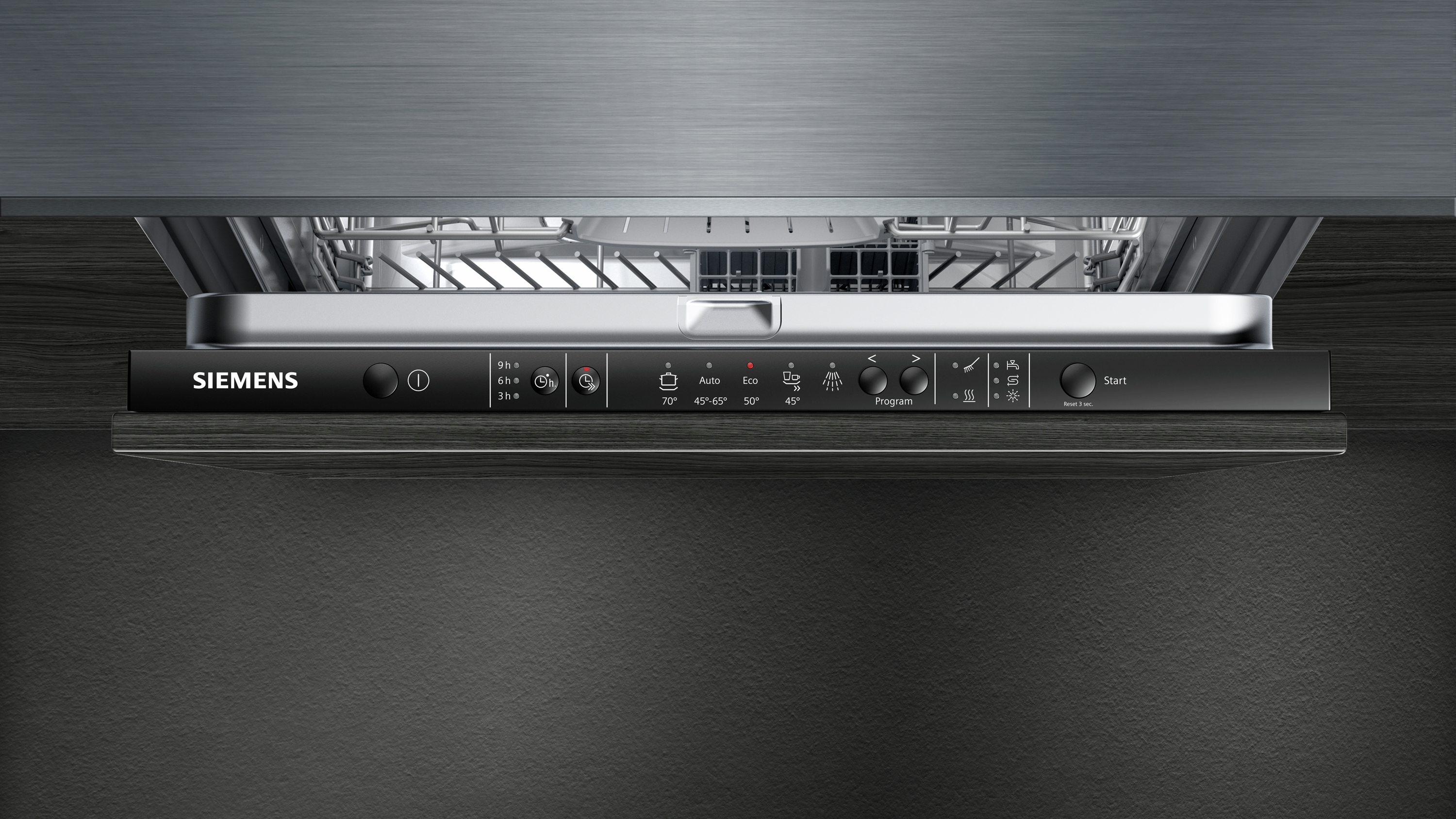 Lavavajillas integrable - Siemens SN615X02CE, 13 servicios, 5 programas, 60 cm, AquaStop, Inox