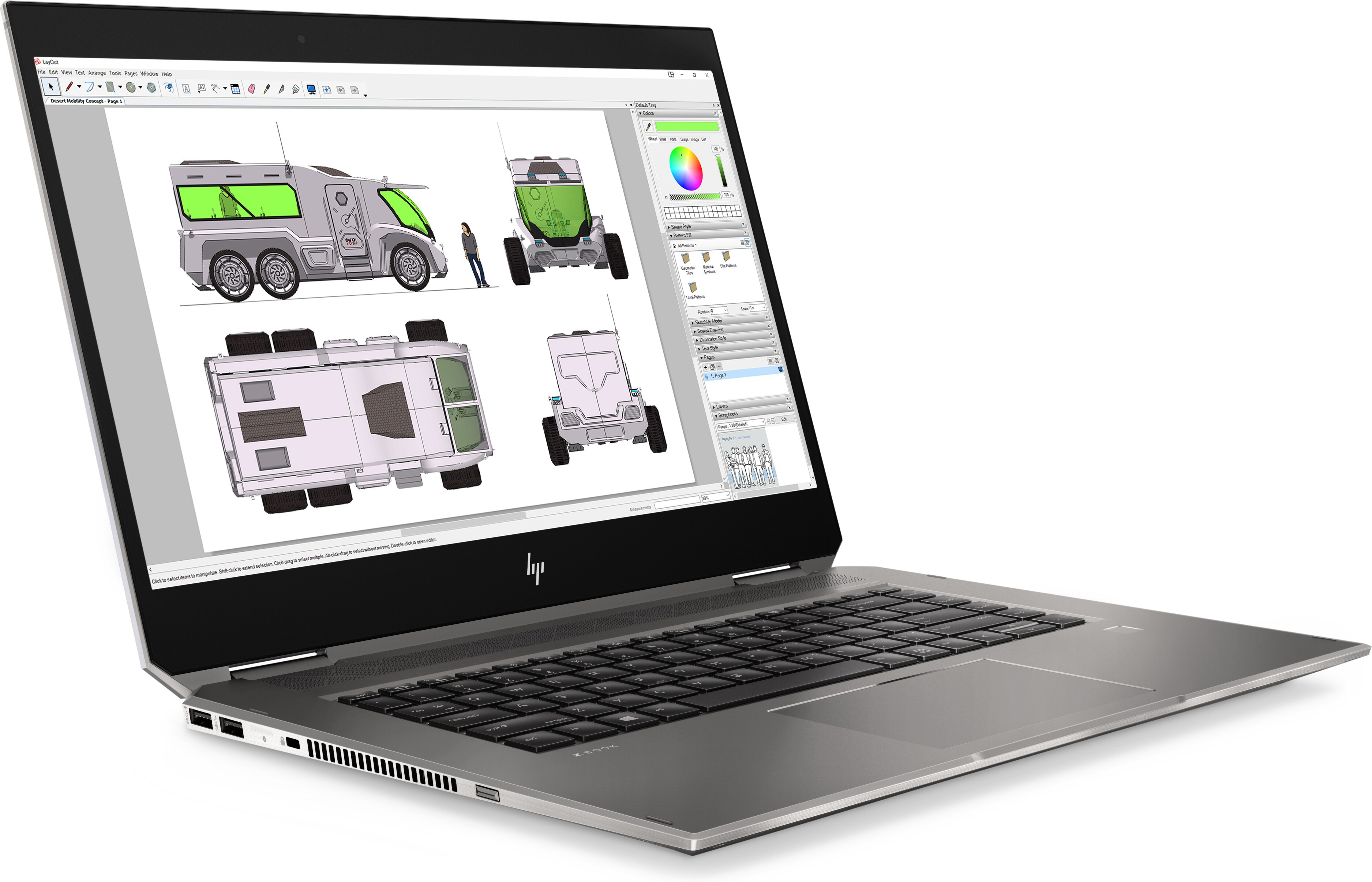 HP - B2B ZBook Studio x360 G5 - 15,6 Zoll - Intel® Core™ i7 i7-8850H - 16 GB - 512 GB