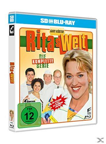 DVD-Cover von 'Rita's Welt'. Mehrere Personen, Text, die DVD-Hülle.