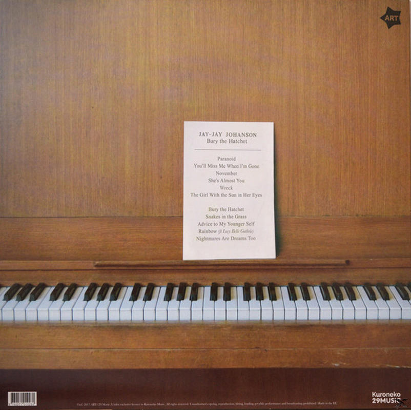 Albumcover mit Text und Rahmen. Dunkler Hintergrund und ein dekorativer Rahmen.