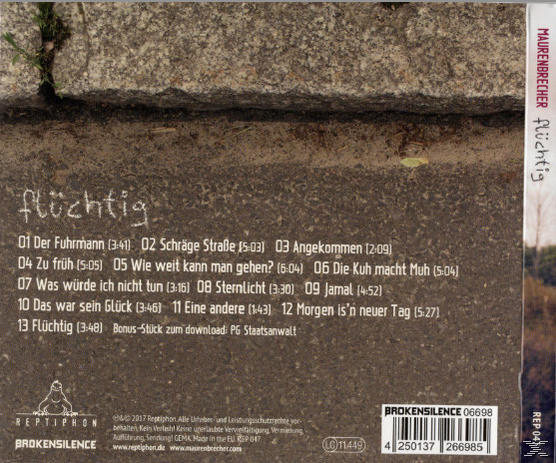 Manfred Maurenbrecher - Flüchtig  - (CD)