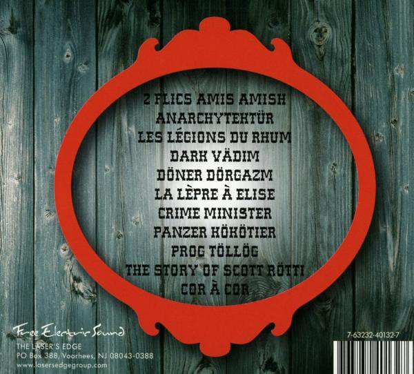 Ein CD-Cover mit Songtiteln und dem Label 'südpolentertainment'.