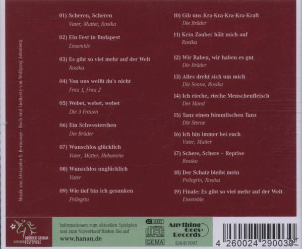 Brüder Grimm (CD) Die Raben-das Märchenfestspiele - sieben Musical 