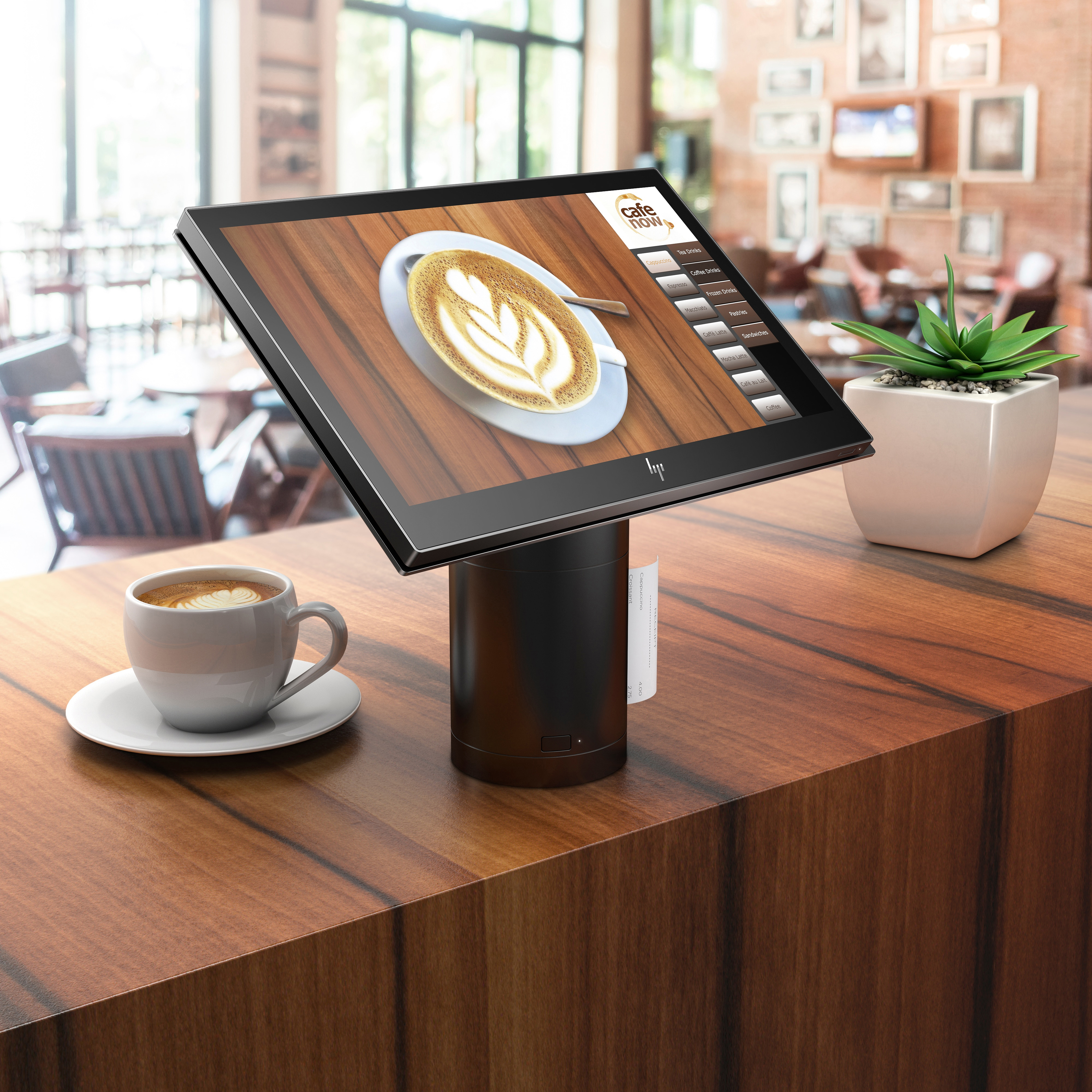 HP - B2B ElitePOS G1 Retail-System, Modell 141 - Celeron® 3965U - 4 GB - 128 GB