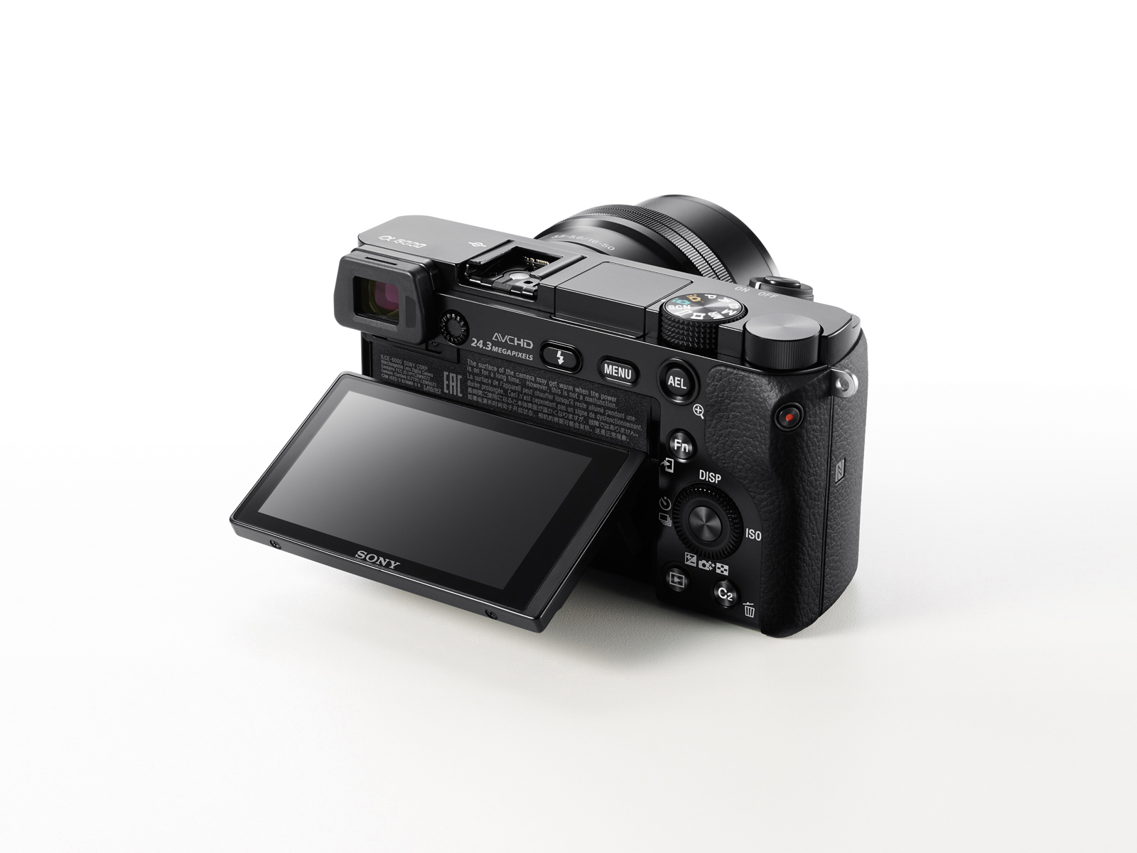 SONY Alpha 6000 (ILCE-6000L) Systemkamera mit Objektiv 16-50 mm, 7,6 cm Display, WLAN