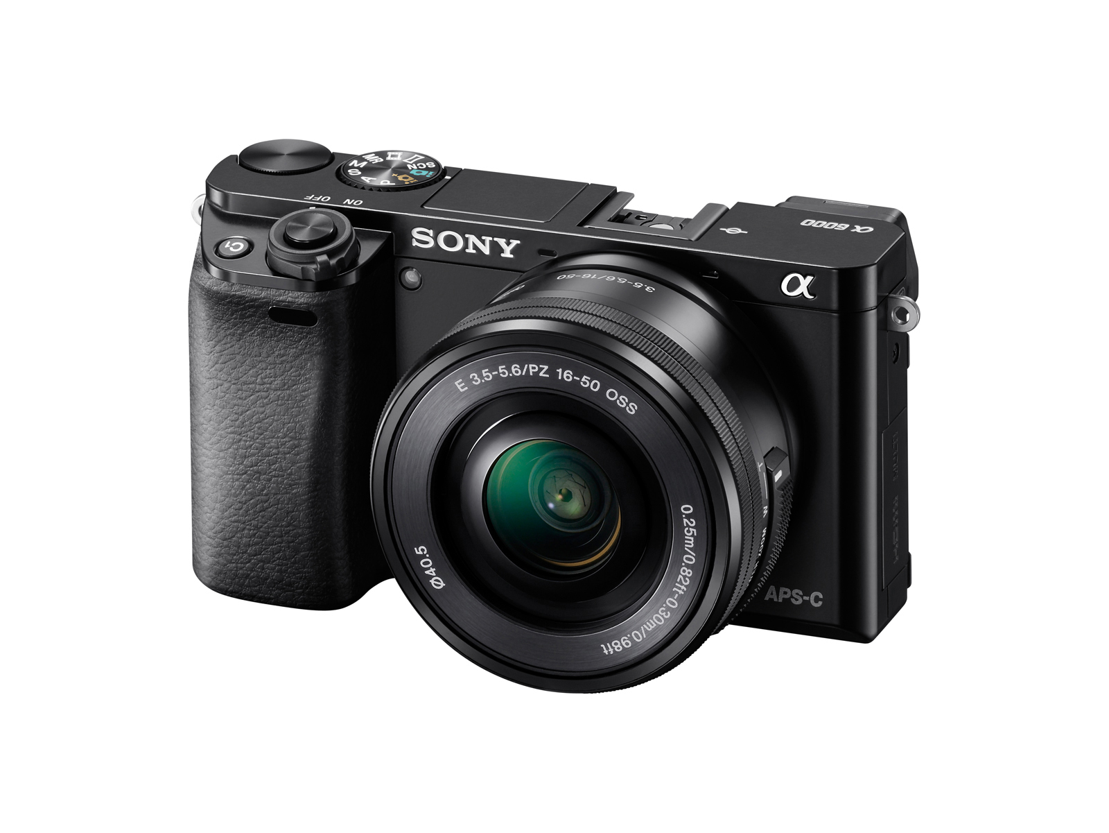 SONY Alpha 6000 (ILCE-6000L) Systemkamera mit Objektiv 16-50 mm, 7,6 cm Display, WLAN