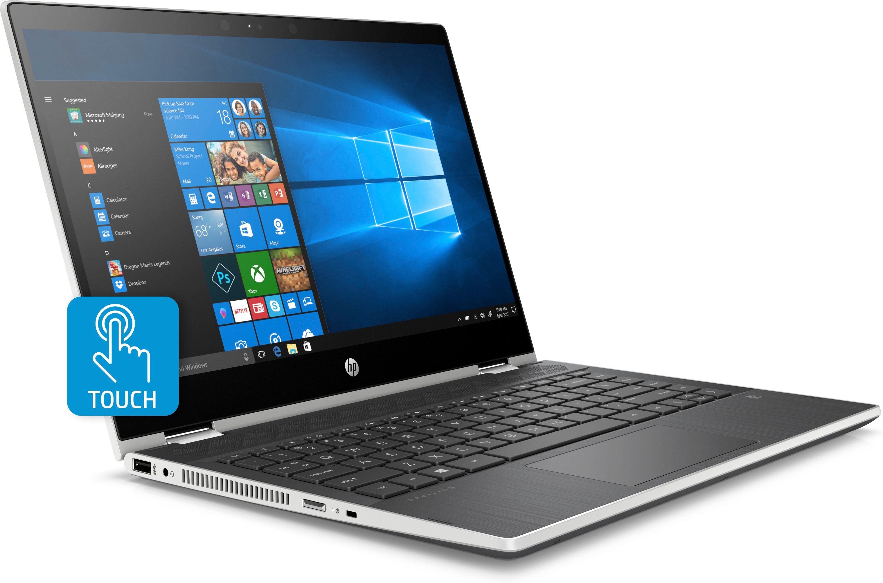 HP 14-cd0302ng - 14 Zoll - Intel® Core™ i3 i3-8130U - 8 GB - 256 GB - NVIDIA GeForce® MX130 - Windows 10 Home (64 Bit)