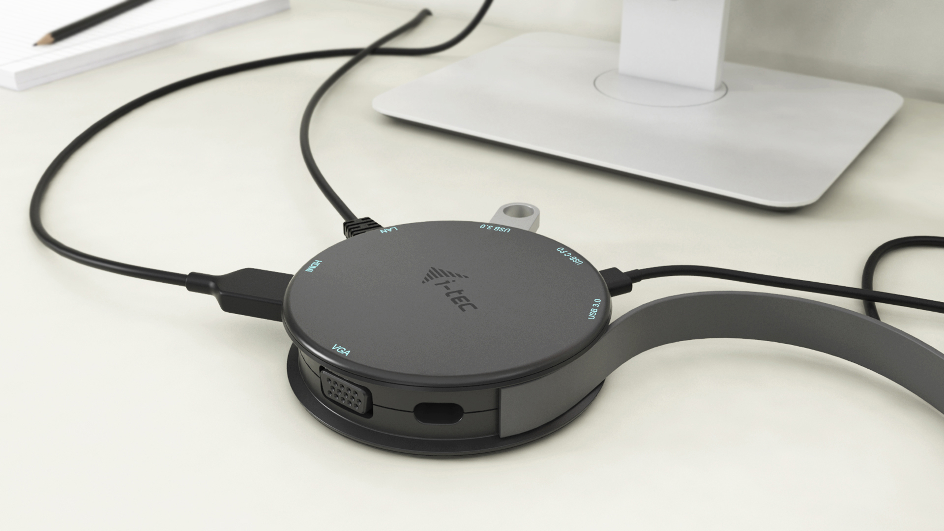 I-TEC C31POCKET4KDOCKPD Dockingstation, Schwarz