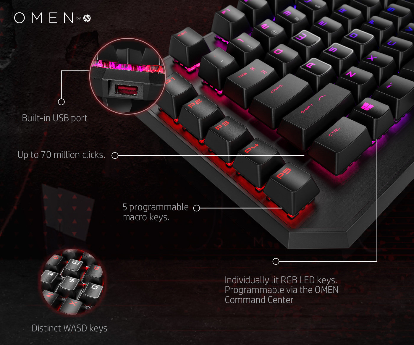 HP OMEN by Sequencer Kablolu Klavye