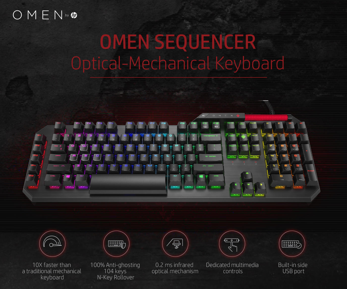 HP OMEN by Sequencer Kablolu Klavye