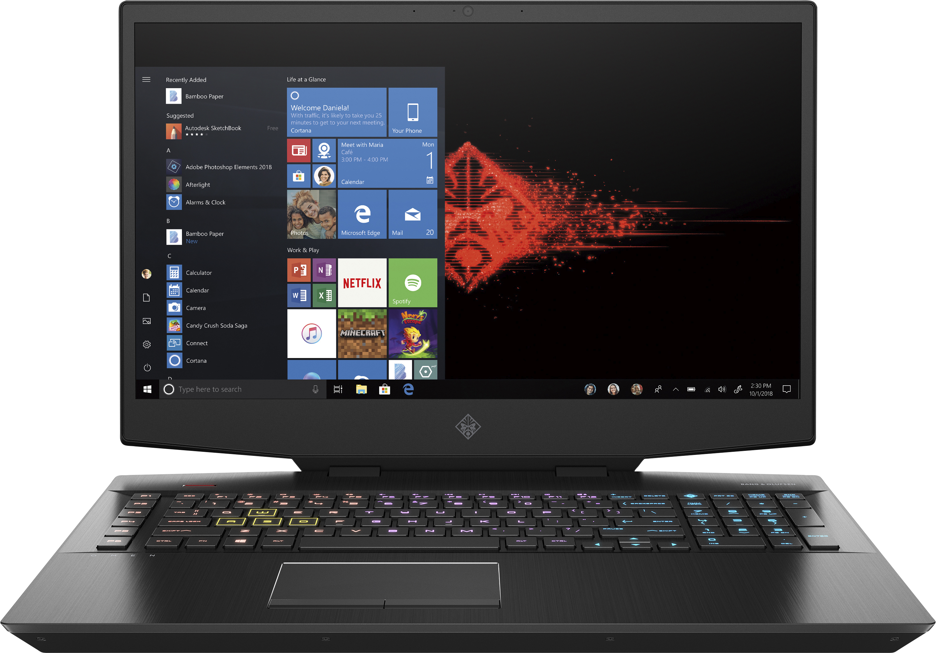 HP Omen/i9-9880H/ 32GB/ 2TB+512 SSD/ Nvidia RTX2080 8GB GDDR6/FHD / Gaming Laptop 6ZL10EA