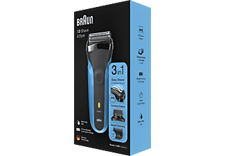 BRAUN 3 Serisi 310BT Blu 3in1 Islak&Kuru Kullanım Tıraş Makinesi ve Sakal Şekillendirici Mavi/Siyah_7