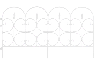 GARDEN OF EDEN 11477A Virágágyás szegély / kerítés, 68 x 38, fehér