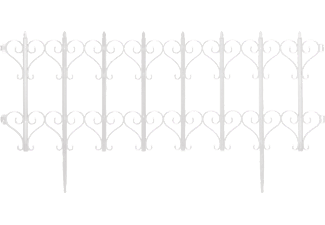GARDEN OF EDEN 11478A Virágágyás szegély / kerítés, 61 x 30, fehér