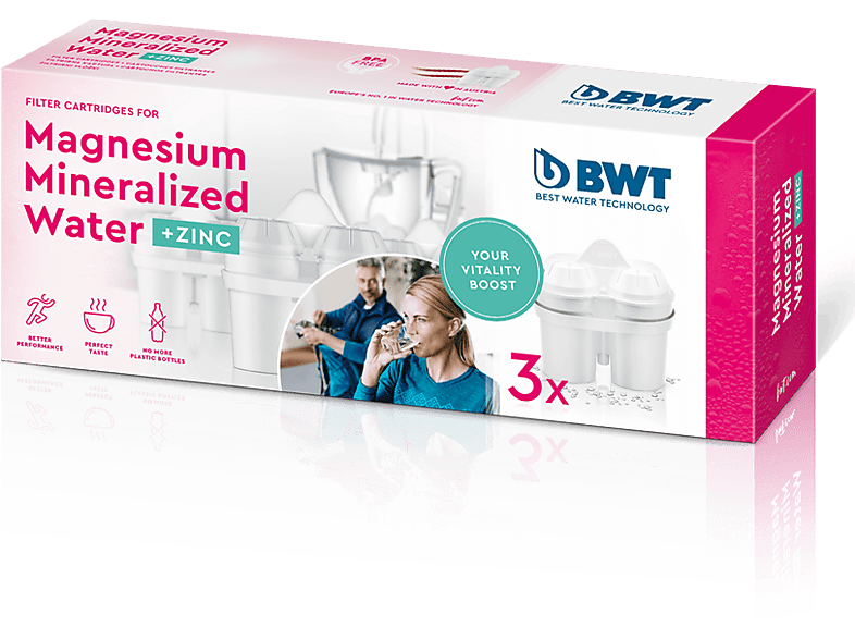 BWT Magnesium Mineralized Water + Cink vízszűrő, 3db