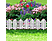GARDEN OF EDEN 11479A Virágágyás szegély / kerítés, 56 x 20 cm, fehér