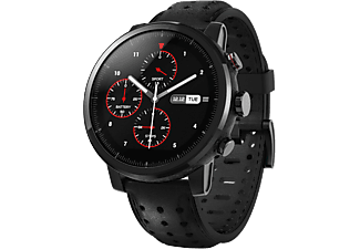 XIAOMI Stratos + - Montre intelligente (Largeur: 22 mm, Cuir, caoutchouc fluo, Noir)