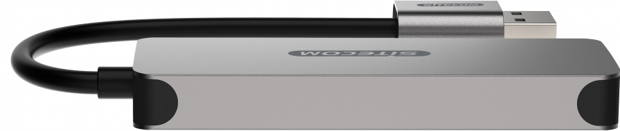 SITECOM Hub USB-A à USB-A + USB-C Gris (CN-399)