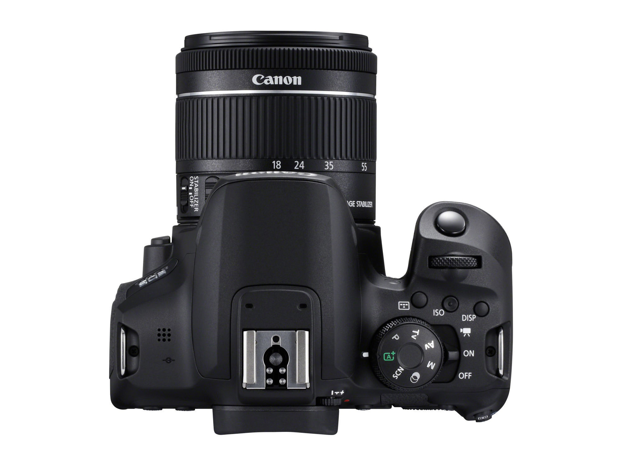 CANON EOS 850D Kit Spiegelreflexkamera, 24,1 Megapixel, 18-55 mm Objektiv (EF-S, IS II, STM), Touchscreen Display, WLAN, Schwarz
