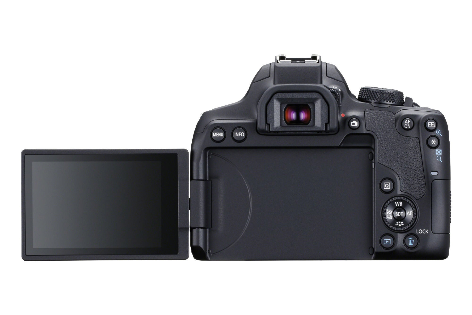 CANON EOS 850D Kit Spiegelreflexkamera, 24,1 Megapixel, 18-55 mm Objektiv (EF-S, IS II, STM), Touchscreen Display, WLAN, Schwarz