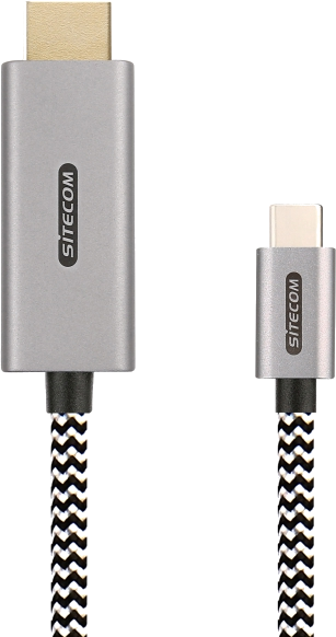SITECOM USB-C kabel naar HDMI 2m Grijs (CA-060)