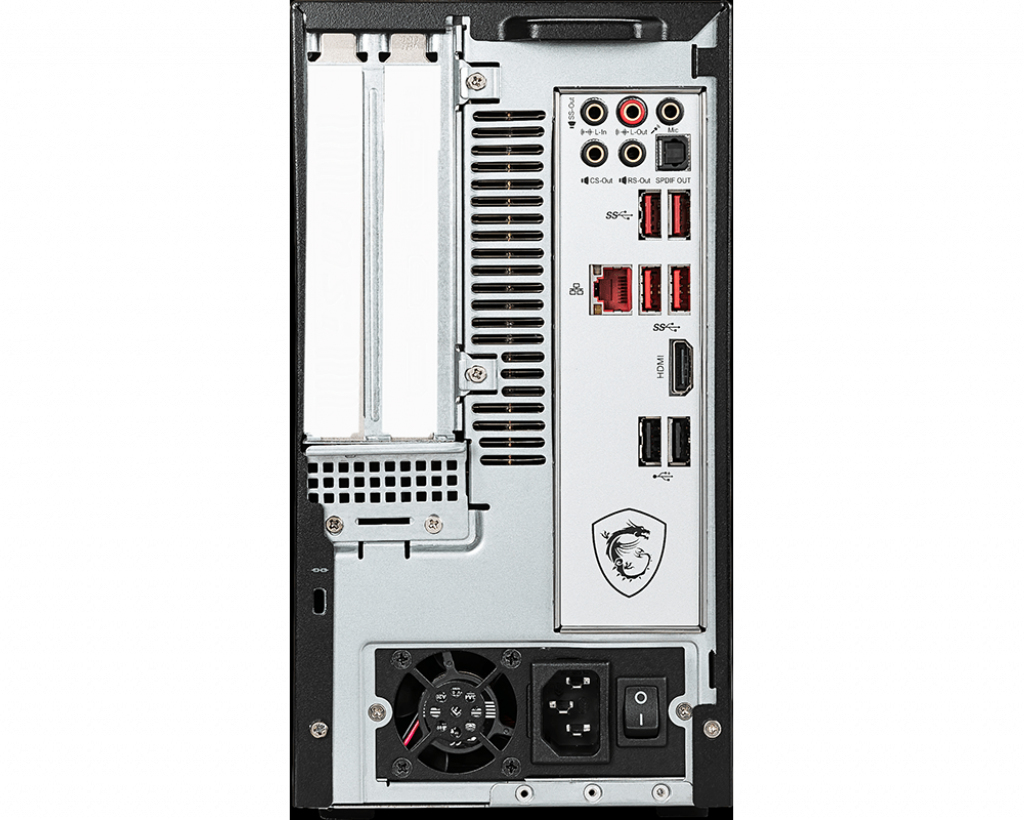 PC gaming - MSI Infinite S 9SI-039EU, Intel® Core™ i5-9400F, 8 GB, 128GB SSD + 1TB, GTX 1660Ti iTX, W10, Negro