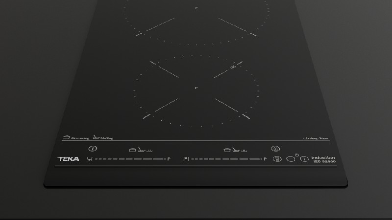 Encimera - Teka IZC 32300,  Eléctrica, Inducción, 2 zonas, 21 cm, Negro