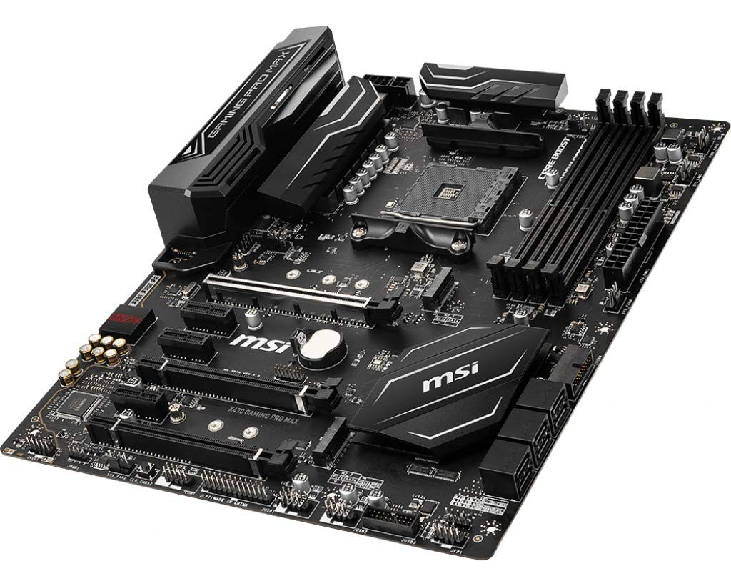 Placa base gaming - MSI X470 GAMING PRO MAX, AMD X470, Zócalo AM4, 4 x DDR4, Negro