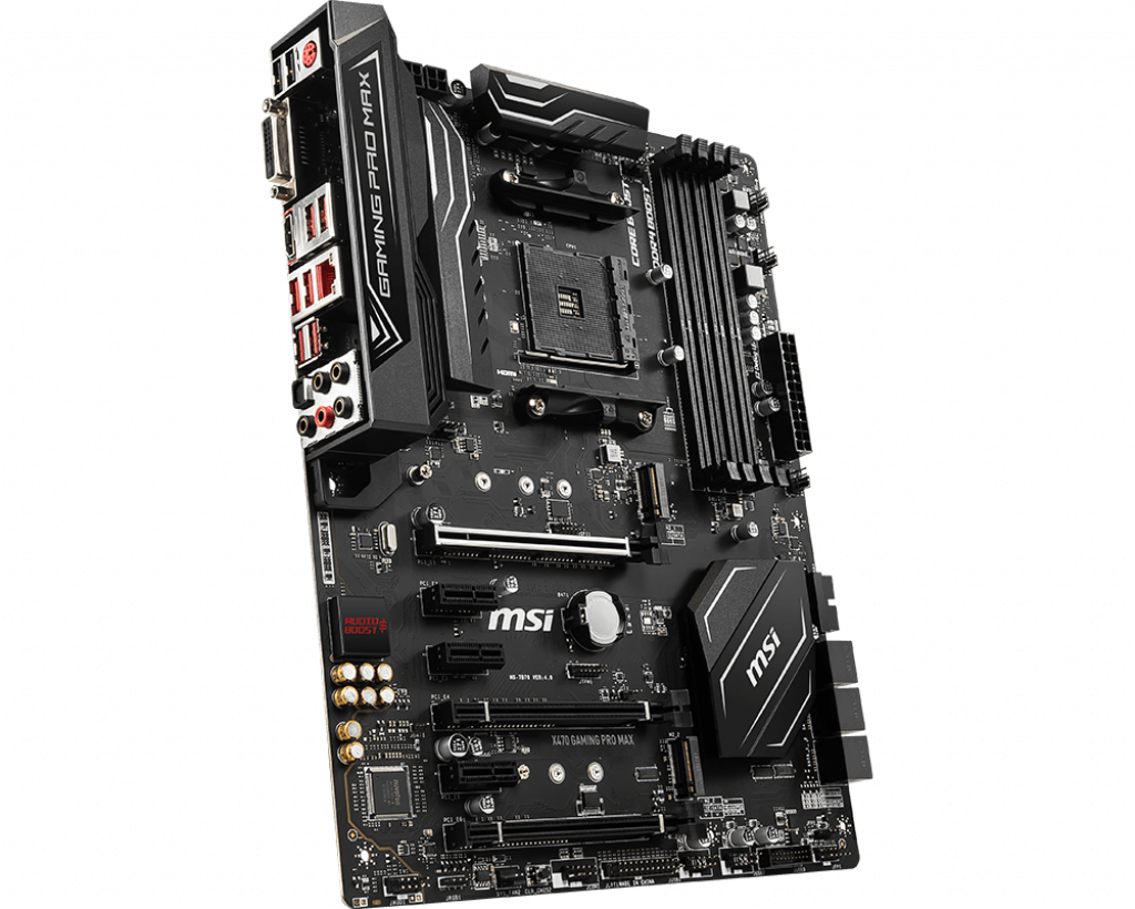Placa base gaming - MSI X470 GAMING PRO MAX, AMD X470, Zócalo AM4, 4 x DDR4, Negro