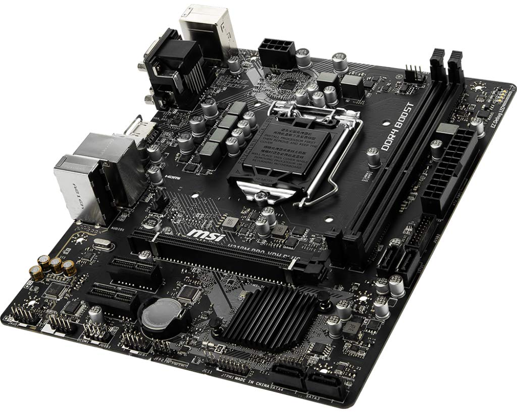 Placa base - MSI H310M Pro-VDH Plus, Micro ATX, Chipset Intel H310, LGA 1151 (Zócalo H4), Negro