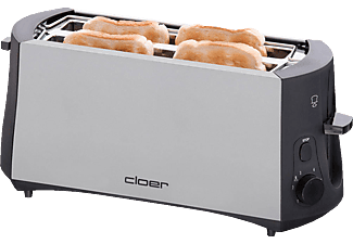 CLOER 3710 Toaster Schwarz (1380 Watt, Schlitze: 2)