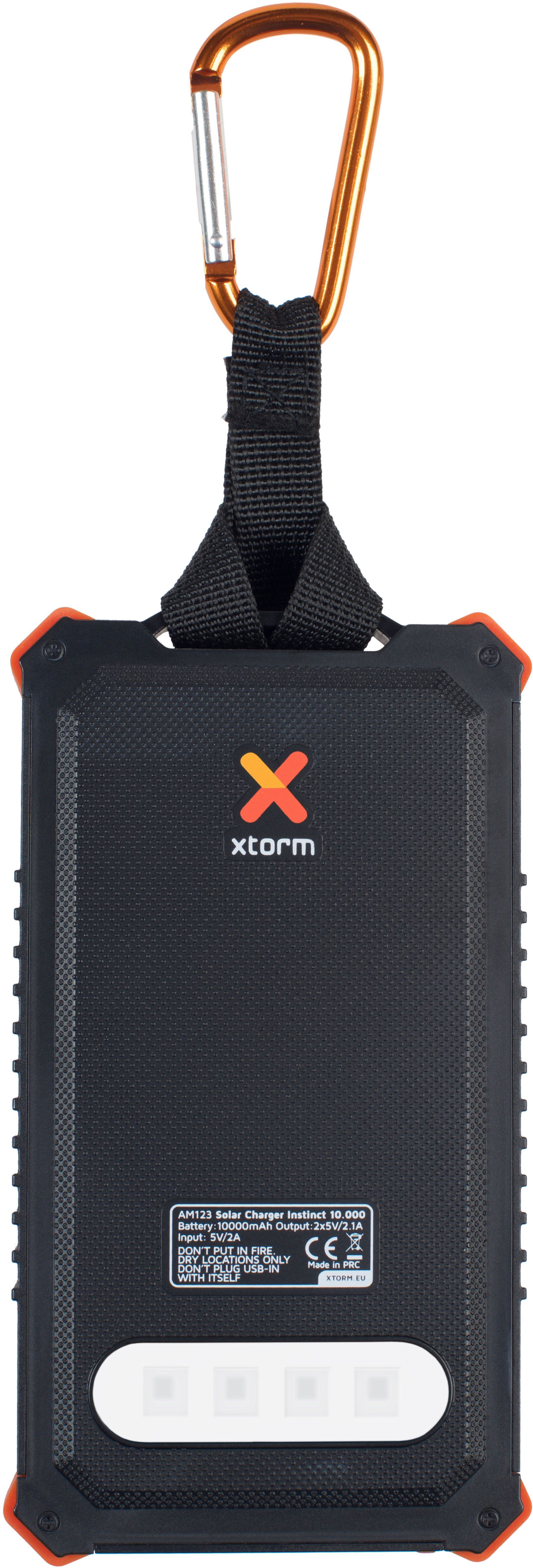 XTORM Solar Charger Instinct 10.000 Powerbank 10000 mAh Schwarz, Orange