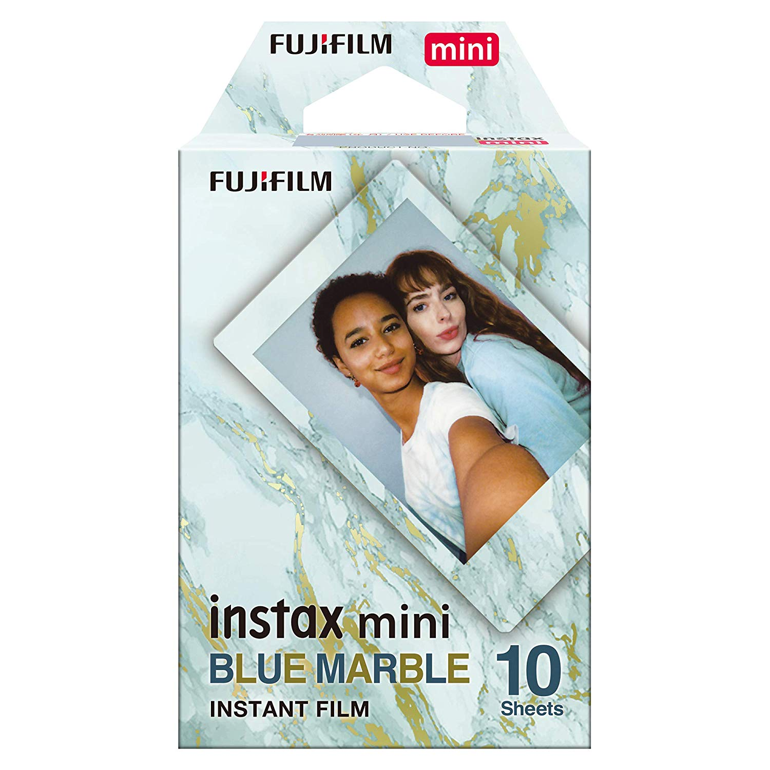 Película fotográfica - Fujifilm Blue Marble, Para Instax Mini, 10 películas instantáneas