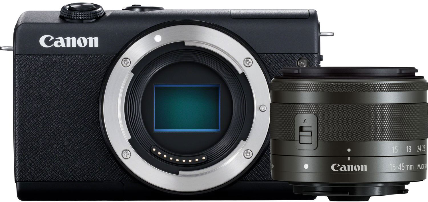 CANON Appareil photo hybride EOS M200 Noir Travel Kit (3699C040AA)