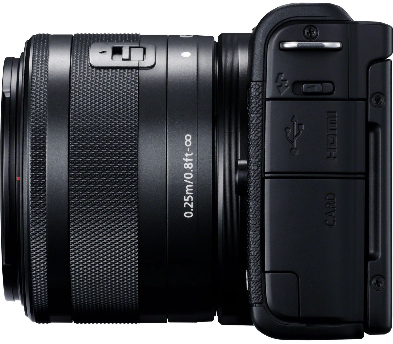 CANON Appareil photo hybride EOS M200 Noir Travel Kit (3699C040AA)
