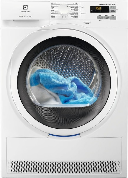 Secadora - Electrolux EW7H5825IB, Bomba de calor, 8 kg, Independiente, GentleCare, Sensicare, Blanco