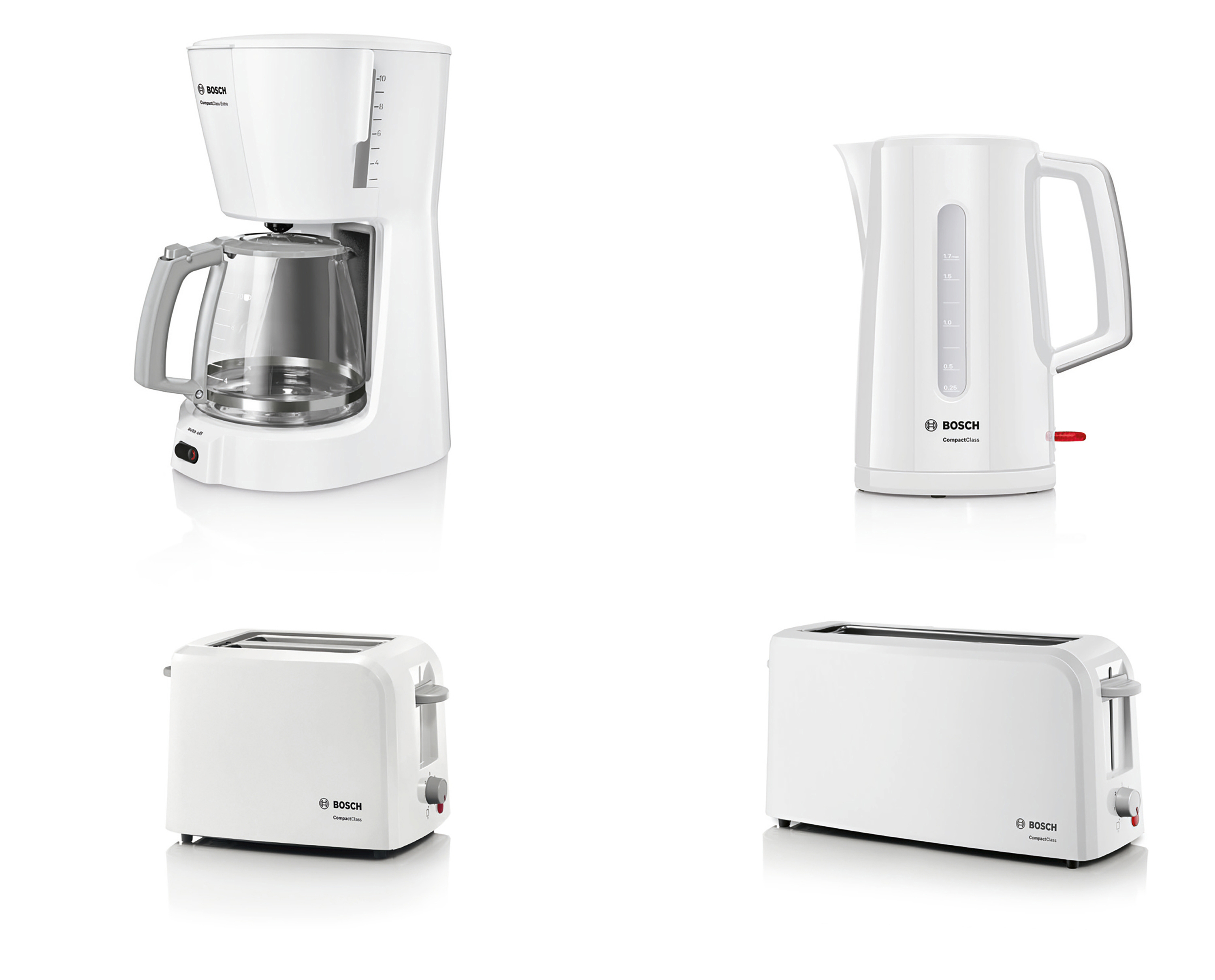 BOSCH TWK 3A 011 Wasserkocher, Weiß