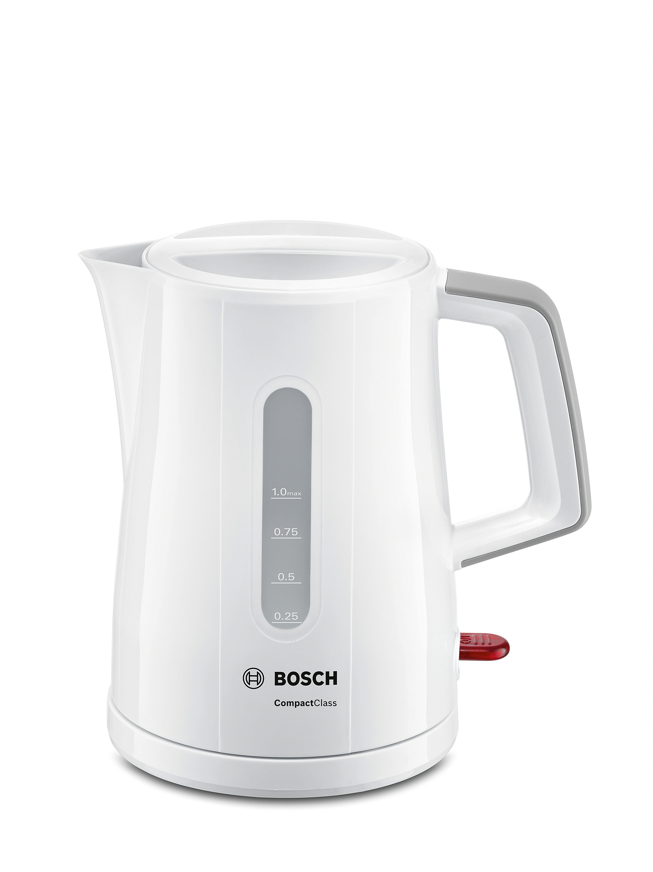 BOSCH TWK 3 A 051 Wasserkocher, Weiß/Hellgra
